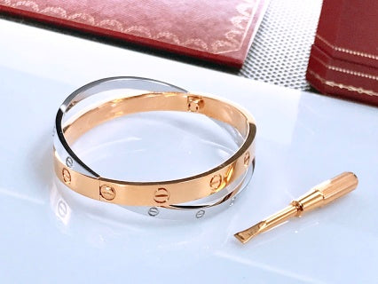 Cartier Love Duo Élan Layered Bangle Bracelet
