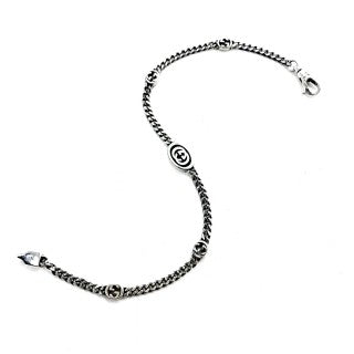 Gucci Interlocking G Chain Link Medallion Bracelet