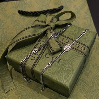 Gucci Interlocking G Chain Link Medallion Bracelet
