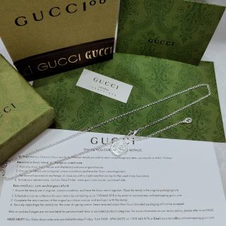 Gucci Interlocking G Drop Pendant Necklace