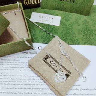 Gucci Interlocking G Drop Pendant Necklace