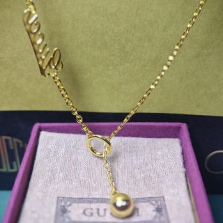 Gucci Layered Interlocking G Pendant Chain Necklace