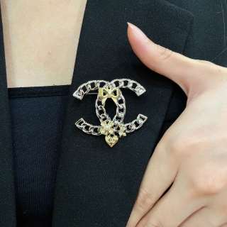 Chanel Timeless Signature Double C Brooch