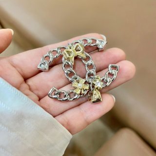 Chanel Timeless Signature Double C Brooch