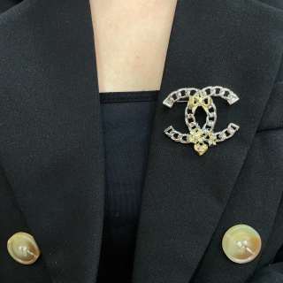 Chanel Timeless Signature Double C Brooch