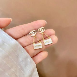 Chanel Romantic Ribbon Bow Earrings