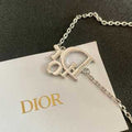 Dior Lumière Crystal Letter Pendant Necklace