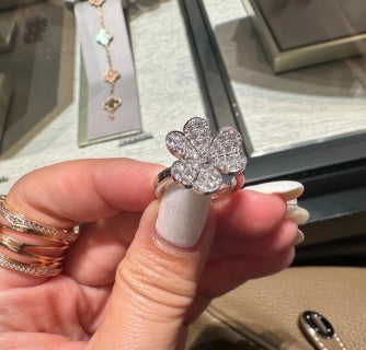 Van Cleef & Arpels Crystal Petal Bloom Ring