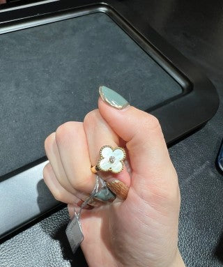 Van Cleef & Arpels Colorful Clover Trio Ring