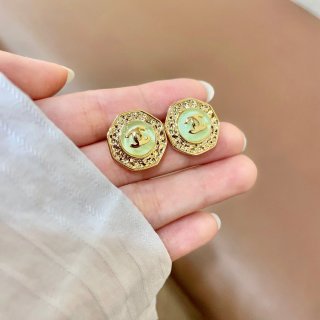 Chanel Classic Medallion CC Earrings