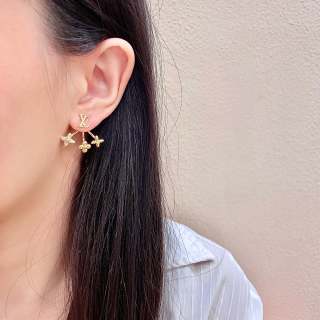 Louis Vuitton Blossom Flower Drop Earrings