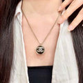 CHANEL Heritage CC Medallion Pendant Necklace