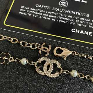 CHANEL Blossom Pearl Accent Chain Necklace