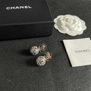 CHANEL Celestial CC Medallion Drop Stud Earrings