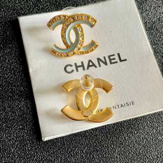 CHANEL Aurora CC Embellished Stud Earrings