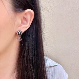 CHANEL Pearl Glow CC Charm Drop Earrings