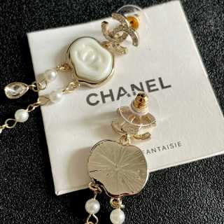 CHANEL Opaline Whisper Drop Earrings