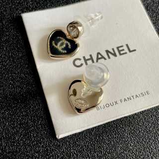 CHANEL Twilight Heart Drop Earrings