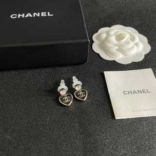 CHANEL Twilight Heart Drop Earrings