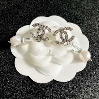 CHANEL Moon Pearl Cascade Earrings