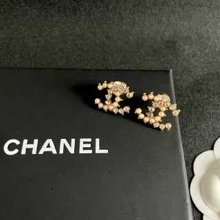 CHANEL Petal Parade CC Hoop Earrings