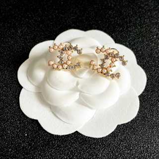 CHANEL Petal Parade CC Hoop Earrings
