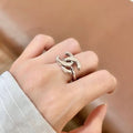 CHANEL Sculpted Ribbon CC Ring