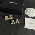 CHANEL Petite Camellia Flower Stud Earrings
