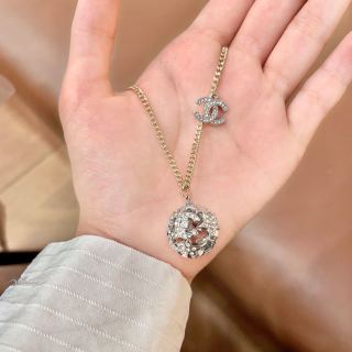 CHANEL Blooming Emblem Pendant Necklace