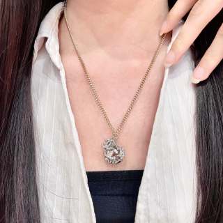 CHANEL Blooming Emblem Pendant Necklace