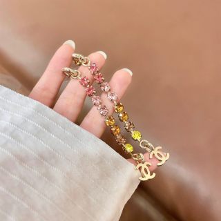 CHANEL Rainbow Bloom CC Cascade Earrings
