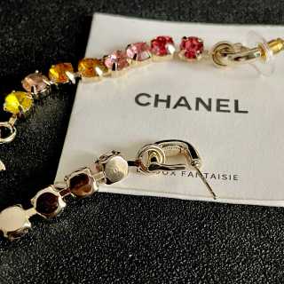 CHANEL Rainbow Bloom CC Cascade Earrings