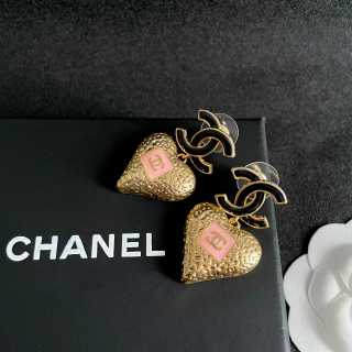 CHANEL Sweetheart CC Drop Stud Earrings