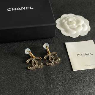 CHANEL Golden Orbit CC Statement Earrings