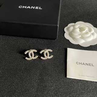 CHANEL Signature Loop CC Stud Earrings