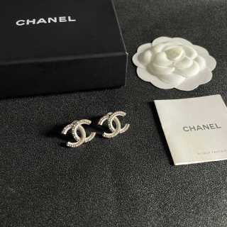 CHANEL Signature Loop CC Stud Earrings