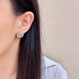 CHANEL Noir Medallion CC Stud Earrings
