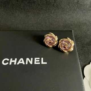CHANEL Camellia Bloom CC Stud Earrings