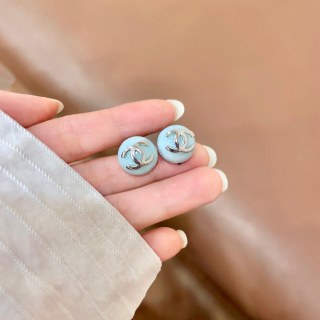 CHANEL Mosaic Pearl CC Stud Earrings