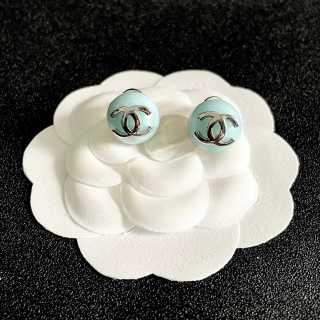 CHANEL Mosaic Pearl CC Stud Earrings