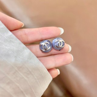 CHANEL Mosaic Pearl CC Stud Earrings