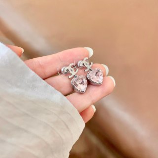 CHANEL Heart Glow Signature Stud Earrings