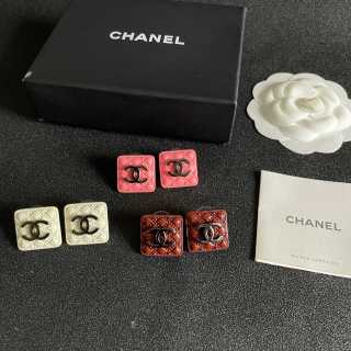Chanel Square Enamel CC Stud Earrings – Elegant Luxury Fashion Jewelry