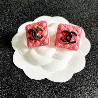 Chanel Square Enamel CC Stud Earrings – Elegant Luxury Fashion Jewelry