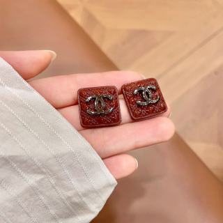 Chanel Square Enamel CC Stud Earrings – Elegant Luxury Fashion Jewelry