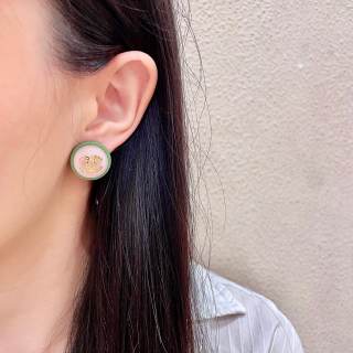 Chanel Colorful Enamel CC Stud Earrings – Elegant Luxury Fashion Jewelry