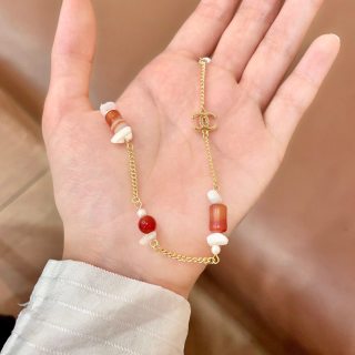 Chanel Summer Beaded Charm Necklace