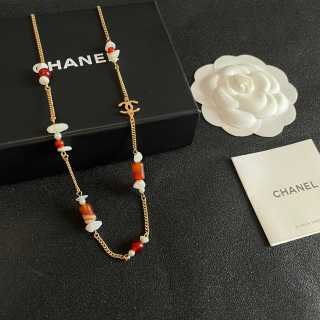 Chanel Summer Beaded Charm Necklace