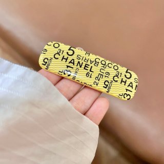 Chanel Vintage Letter Barrette Hair Clip