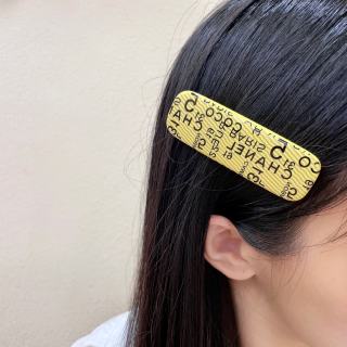 Chanel Vintage Letter Barrette Hair Clip